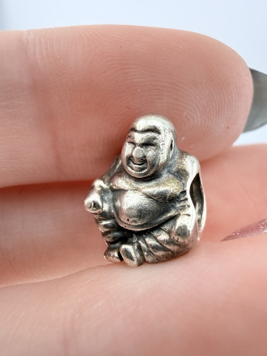 PANDORA ALE 925 STERLING SILVER HAPPY BUDDHA CHARM BEAD K778D View 5