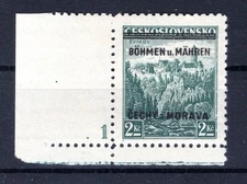 Bohemia 14 With Plate Number MNH Mint (DA5202