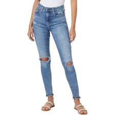 Levi's Women's 721 High Rise Skinny Distressed Denim Blue Jeans Size 25