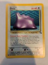 Ditto 3/62 Fossil Holo **Comes In Hard Plastic Card Sleeve** on eBay