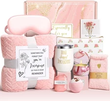 Happy Gifts for Care Gift, Relaxing Care Package Spa Gift Basket, Valentines ...