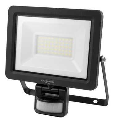 Ansmann WFL30W-S LED-Wandstrahler mit PIR Bewegungsmelder, kabelgebunden, 30 W