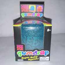 Schylling NeeDoh Gumdrop Super Solid Squish Squeeze Toy, Blue MPN 26076HY