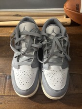 Nike Air Jordan 1 Low Vintage Grey (GS) 553560-053 Size 7Y Brand New DS In Hand