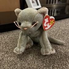 BNWT Retired Ty Beanie Baby Plush Scat the Cat Kitten New Tagged Immaculate