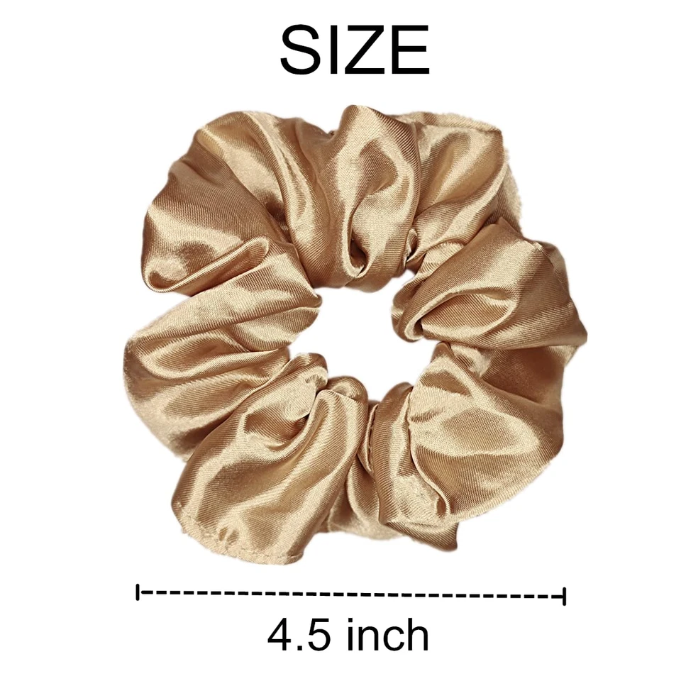 12 Pcs Satin Silk Scrunchies Soft Hair Ties Fashion Hair Bands Hair Bow Ropes El - Image 3 of 4