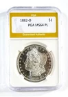 1882-O  MS 64 PL Proof-like  All White Rare Lovely PL  Morgan Dollar PGA