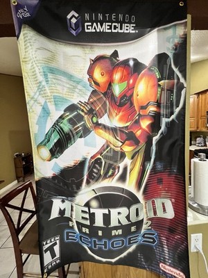 Metroid Prime 2 Echoes 5ft Flag Banner Nintendo Gamecube 2005 Poster NGC