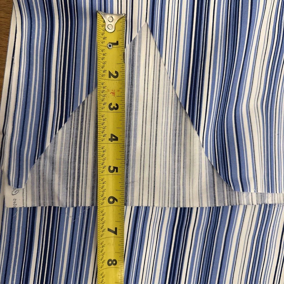 Tela de tela ancha de algodón a rayas azul marino Robert Kaufman #3322 estampado Mariko 5yd LEER Foto 4 de 4
