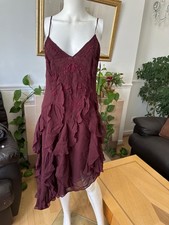 Zara ZW COLLECTION EMBROIDERED ASYMMETRIC DRESS