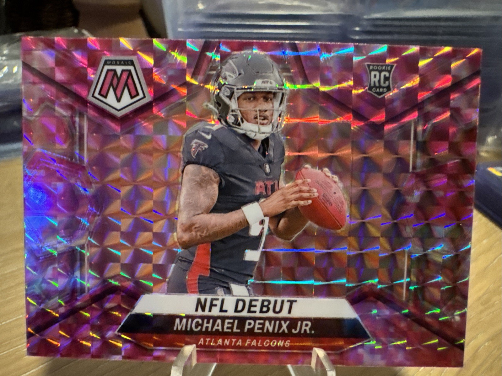 2024 Panini Mosaic - NFL Debut Michael Penix Jr. #274 Camo Pink Mosaic Prizm...