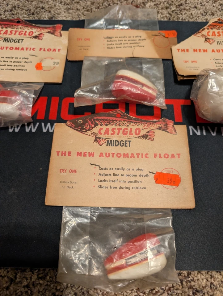 Castglo Antique Vintage Fishing Bobbers Lot In"New In Package" Combined Shipping - Image 2 of 4