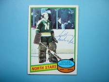 1980/81 O-PEE-CHEE NHL HOCKEY CARD #247 GILLES MELOCHE EX/NM AUTO AUTOGRAPH OPC