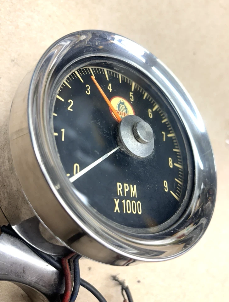 Винтажный 1965 Shelby Cobra 9000 об/мин тахометр реальная сделка V8 12 В GT 350 НЕПРОВЕРЕННЫЙ - Изображение 3 из 4