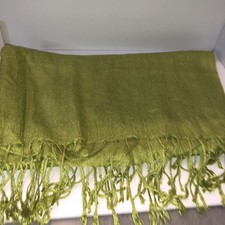 Pashmina Scarf Green 70 Pashmina 30 Silk New 26x66