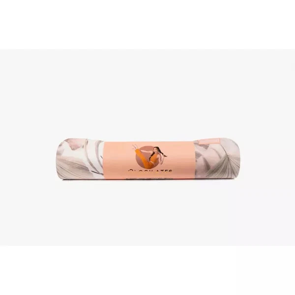 BLOGILATES VEGAN SUEDE YOGA MAT MYSTICAL MOMENT - FLORAL TPE PILATES MAT - Image 3 of 4