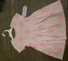 Cat Jack Light Pink Flowers Dress 3T Toddler Girl New with Tags
