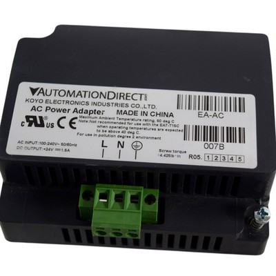 NEW AutomationDirect EA-AC C-more AC Power Adapter 24VDC 1.5A for EA7 EA9 Series