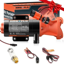 RV Macerator Pump 12V,Portable Macerator Waste Pump,12Gpm Suction 3.2 Feet Lift 