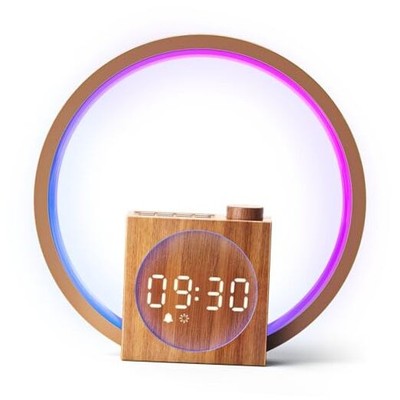  Sunrise Alarm Clock - Sound Machine for Sleep, 12 Ambient Colors &20-Level 