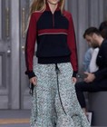 Chloe Runway Navy And Burgundy Track Sweater M — photo 3