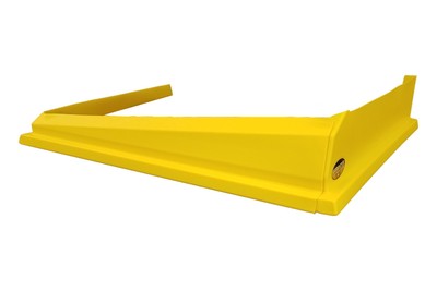 Dominator Air Valance - 3 Piece - Molded Plastic - Yellow - Dirt Modified - Each