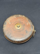 Vintage Old Chesterman Measuring Tape Reel 66ft Made In England Tired Looking
