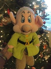 Disney's Snow White Dwarf Dopey 12  plush bean bag weighted