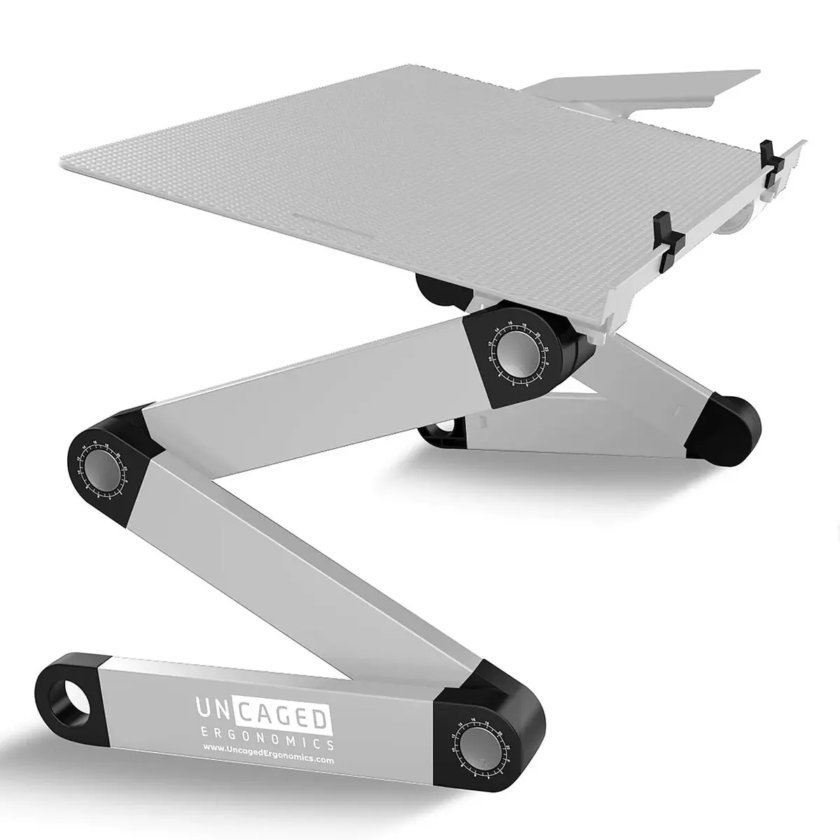 Uncaged Ergonomics WorkEZ Adjustable Keyboard Tray Silver WEKTS