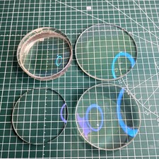 LARGE LENS CONVEX CONVEX VERY NICE OPTICAL LASER OPTICS 4 pcs.