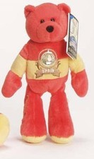 EURO 'COLLECTIBLE SPAIN BEAR' by Ltd Treasures w/COIN 9" Plush Euro Bear- A1 