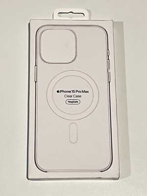 GENUINE Apple Clear Case w/ Magsafe iPhone 15 Pro Max (6.7'' Large Camera) Clear