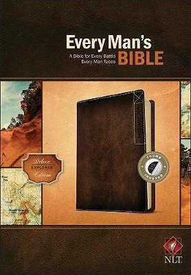 NLT Every Man's Bible, Deluxe Explorer Edition by Stephen Arterburn (Leather...
