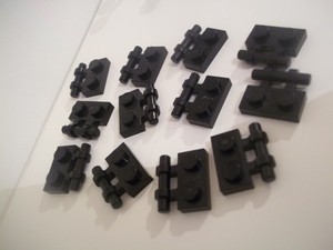 10 Pack of NEW LEGO Plates 1x2 with Handle on Side Free Ends Part 2540