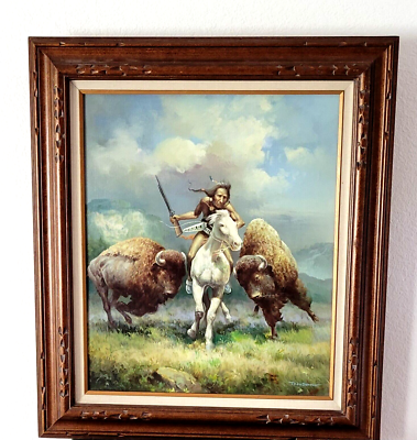 #ad original Troy Denton oil painting 20quot;x24quot; signed original frame $1700.00