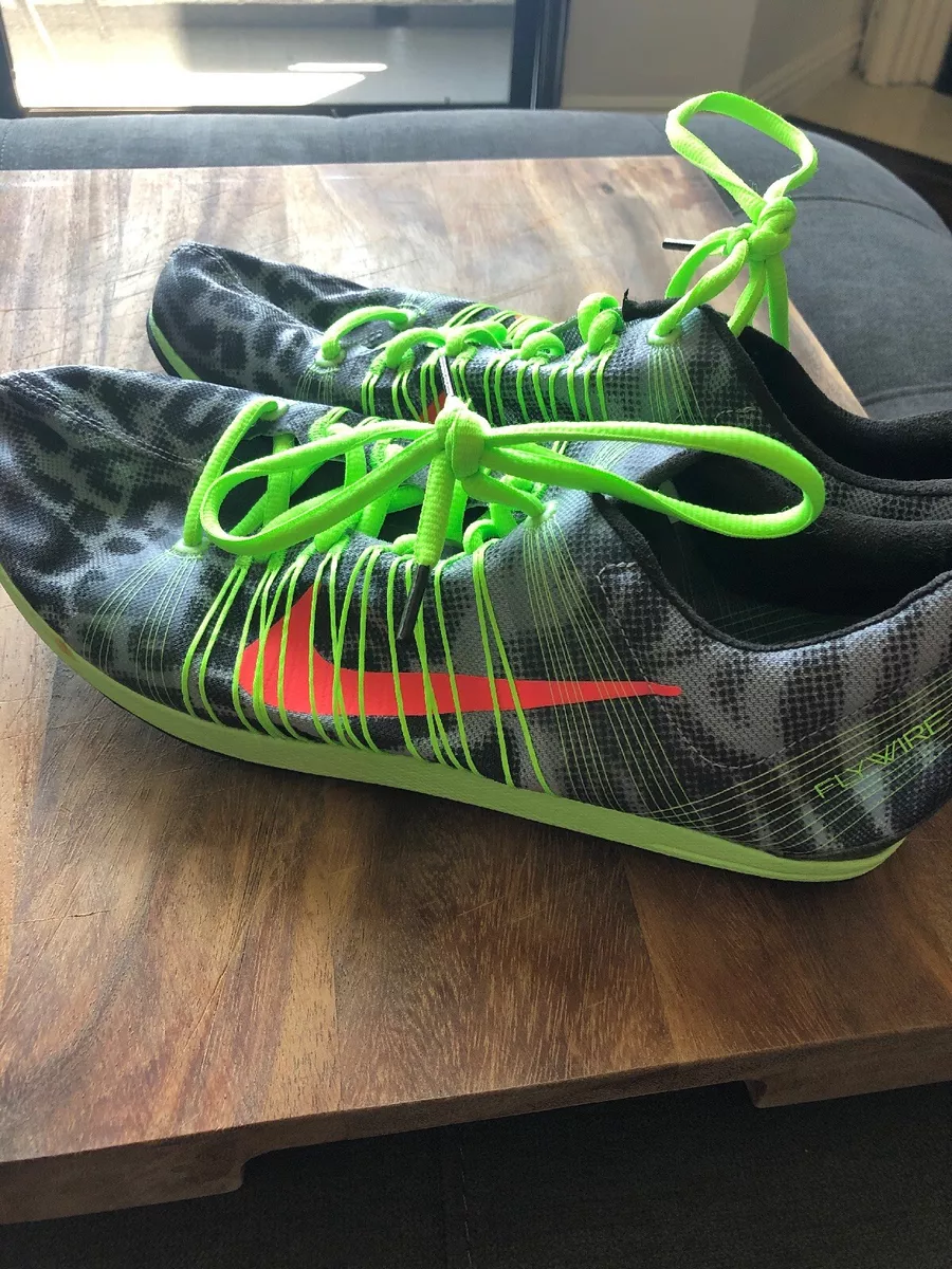 Nike Zoom Victory XC No Metal Spikes Gray Green Animal Print Men's Size 10.5 | eBay