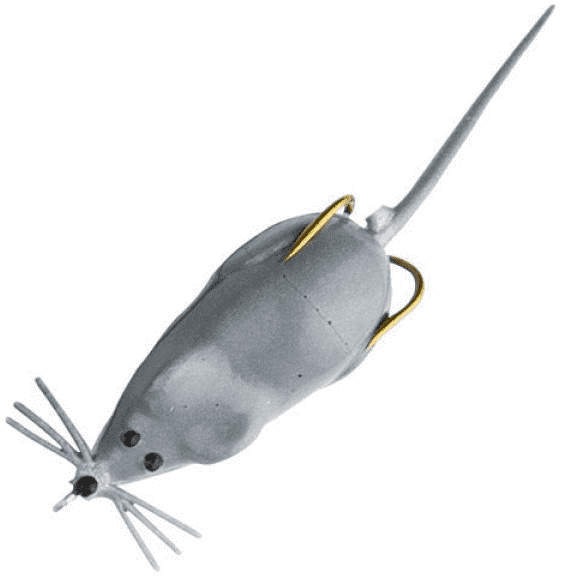 Snag Proof 708 Original Moss Mouse Grey Bass Fishing Soft Bait