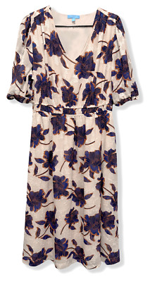 Draper James RSVP Dress - Womens Large Beige / Multi Print - #45433-K4