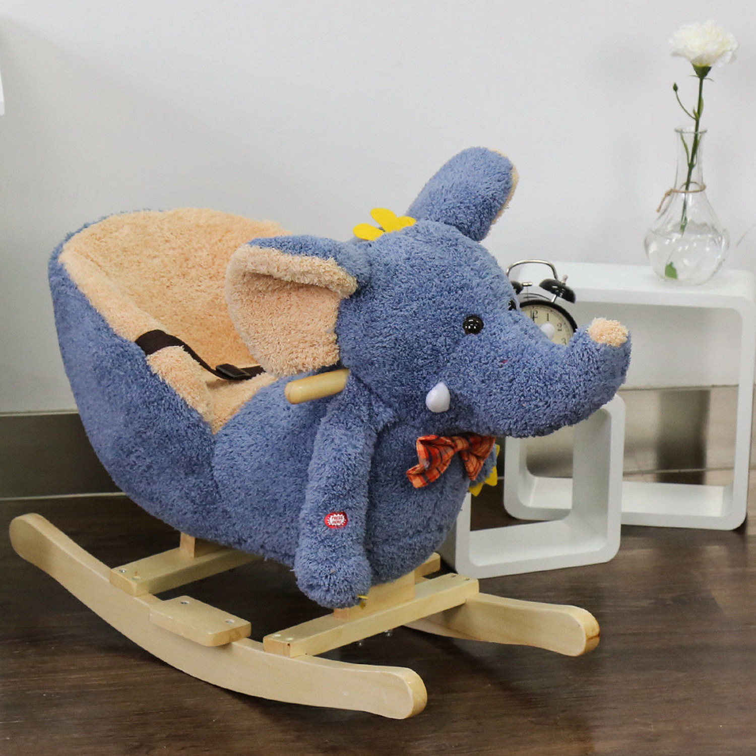 baby rocking horse with seat belt