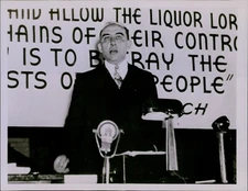 LG866 '36 Original Photo KEYNOTER ASSAILS REPEAL Leigh Colvin Prohibition Speech