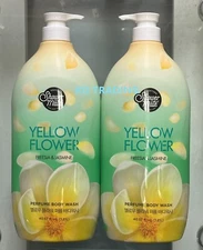 (2-Pack) SHOWER MATE Yellow Flower Cedar Wood FREESIA & JASMINE BODY WASH 1200ml