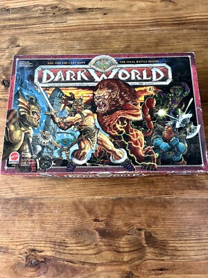   Vtg 2002 Mattel DARK WORLD Board Game FANTASY RPG Missing 1 Std Rapier