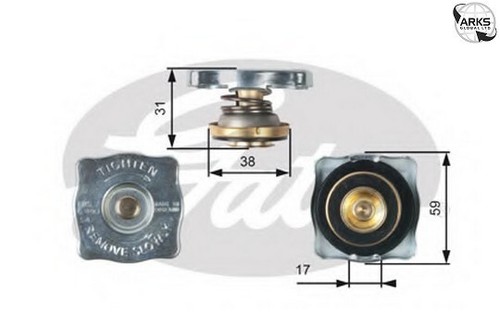 GATES RADIATOR CAP - RC130