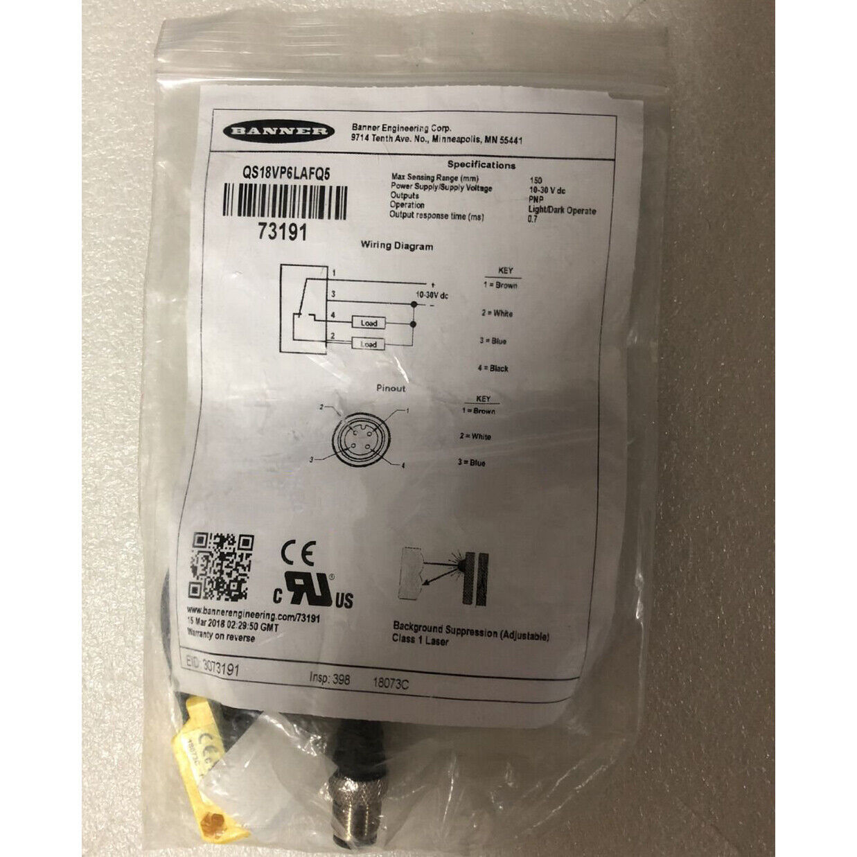 1pc New QS18VP6LAFQ5 Photoelectric Sensor Fast Shipping #F22