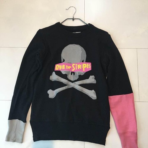 MASTERMIND JAPAN OVER THE STRIPES Skull Switch Sweatshirt Tops Men S From Japan - Picture 1 of 12