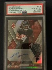 Bijan Robinson Phoenix Autograph Silver PSA 10/10 Rookie