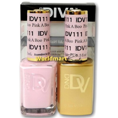 DND DIVA Gel Nail Polish 0.5oz LED/UV Color Gel Duo DV111- Pink A Boo