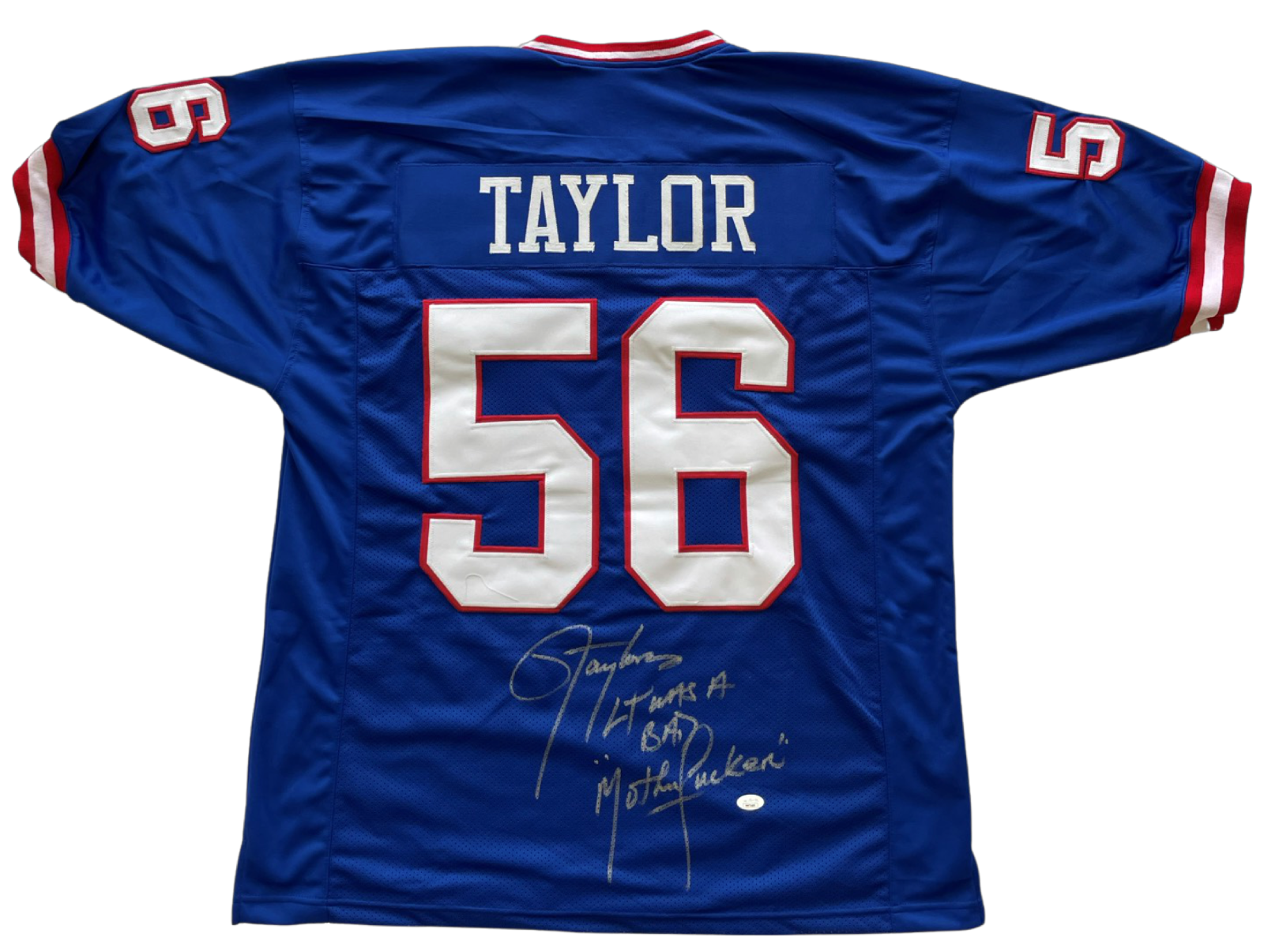 Lawrence Taylor Autographed Signed Jersey JSA LT Was a Bad Mo'FO 