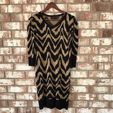 AB STUDIO WOMENS V-CUT SWEATER DRESS. SIZE MEDIUM