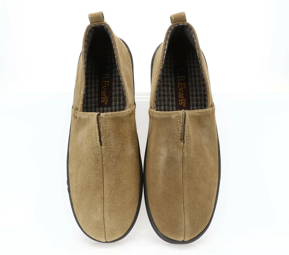 L.B. Mocasines EVANS Hombre Marrón Gamuza Talla 9 M 213576 Foto 3 de 4
